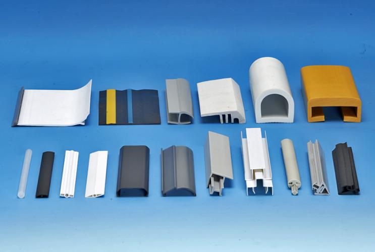 塑膠異型押出,塑膠軟硬共押雙色異型押出,材質:PVC,PE,PP,ABS,HIPS,PC,壓克力