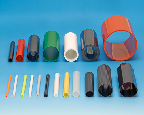Plastic pipe, 3mm - 130mm Material: PVC, ABS, HIPS, PC, PP, PE, acrylic