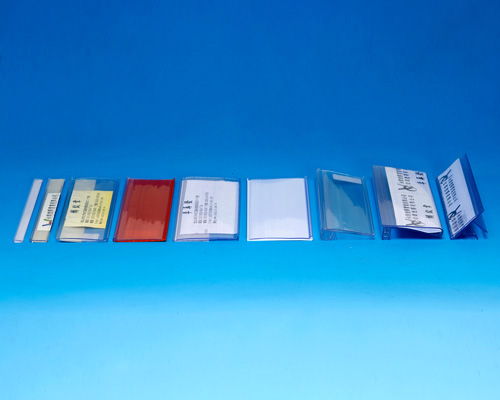 Price tag, PVC transparent price bar, two-color price of the article